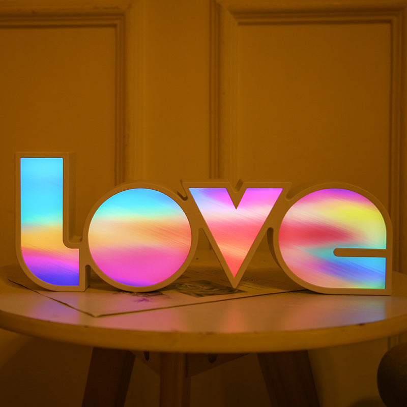 Valentines Day Decor LED LOVE Light Valentines Day Gift For Girlfriend Bithday Wedding Party Decoration Romantic Wedding Decor - Infinity Beautiful Boutique