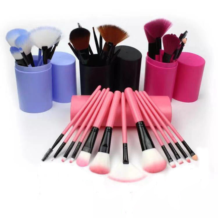 Infinity Beautiful 12pcs Makeup Brush Set – Face & Eye Essentials - Infinity Beautiful Boutique