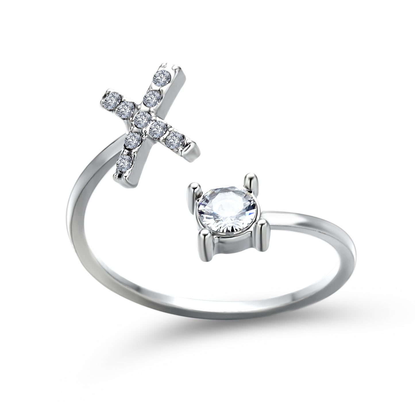 Infinity Beautiful Initial Letter Ring – Adjustable Elegant Jewelry with A–Z Personalization - Infinity Beautiful Boutique