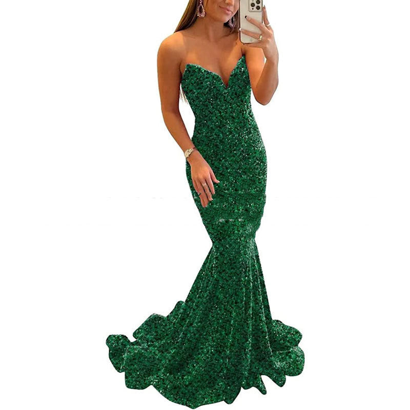 Infinity Beautiful Sequin Evening Gown – Formal Long Prom & Party Dress for Women