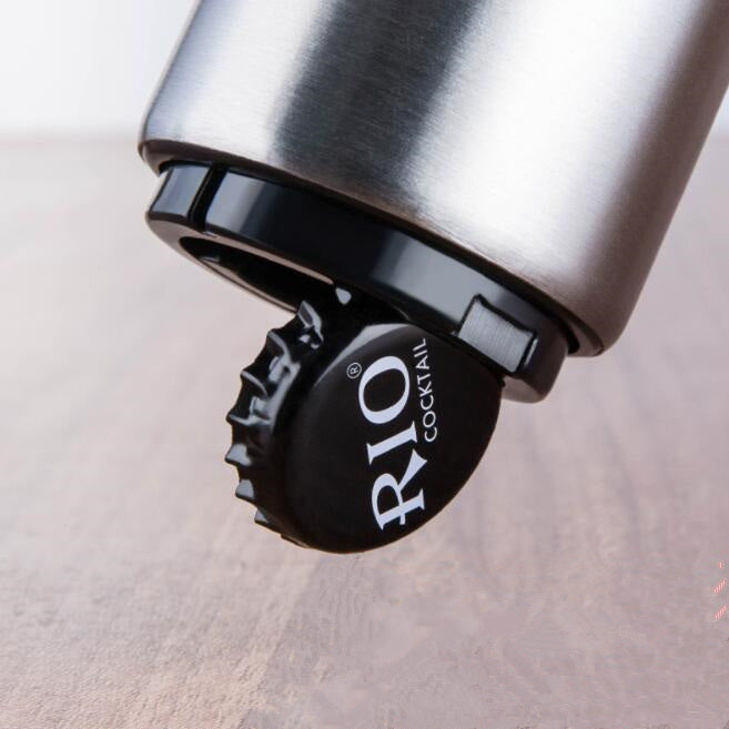 Stainless Steel Press Bottle Opener – Sleek & Handy Gift Idea for Beer Lovers. - Infinity Beautiful Boutique