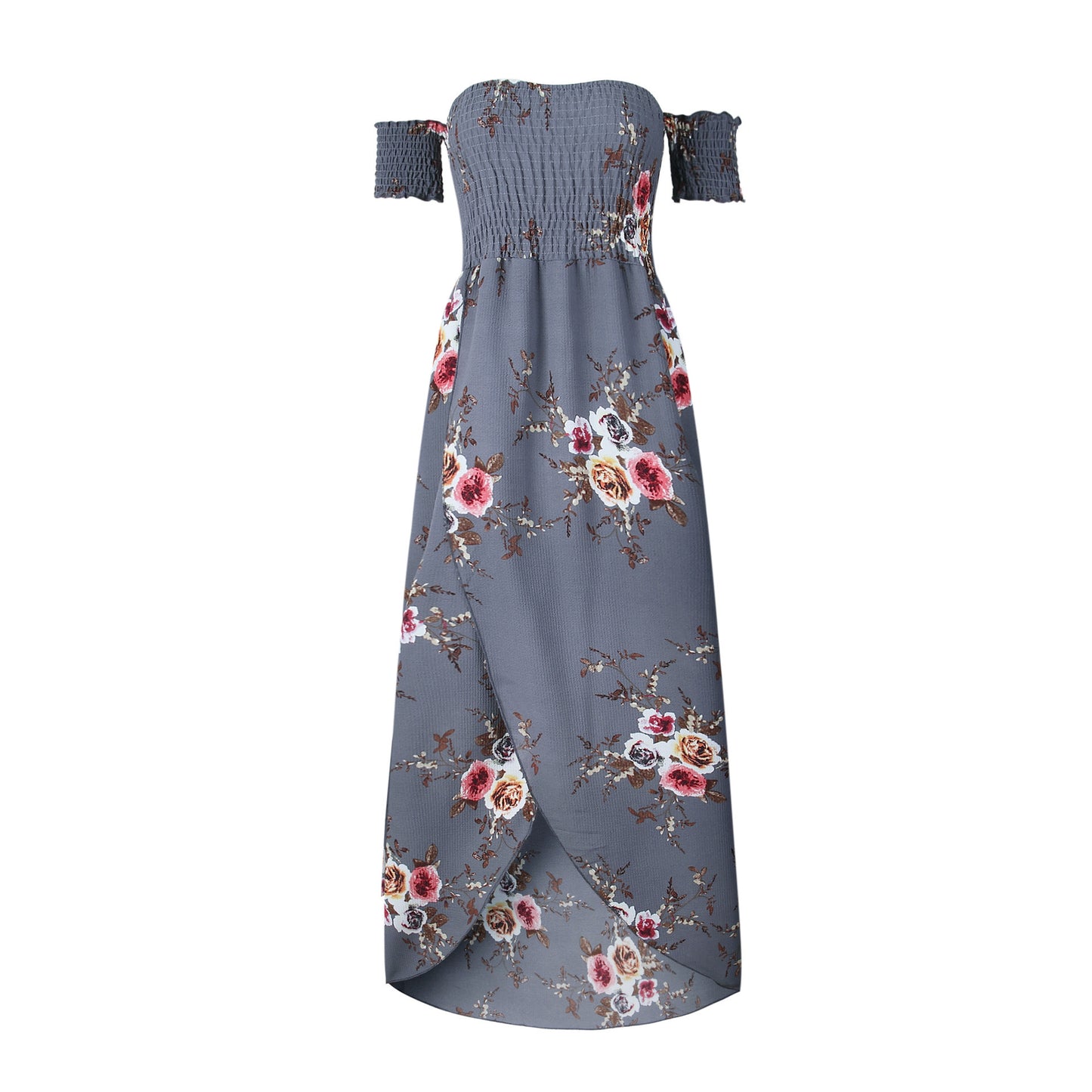 Infinity Beautiful Boho Maxi Dress – Off-Shoulder Summer Beach Style - Infinity Beautiful Boutique