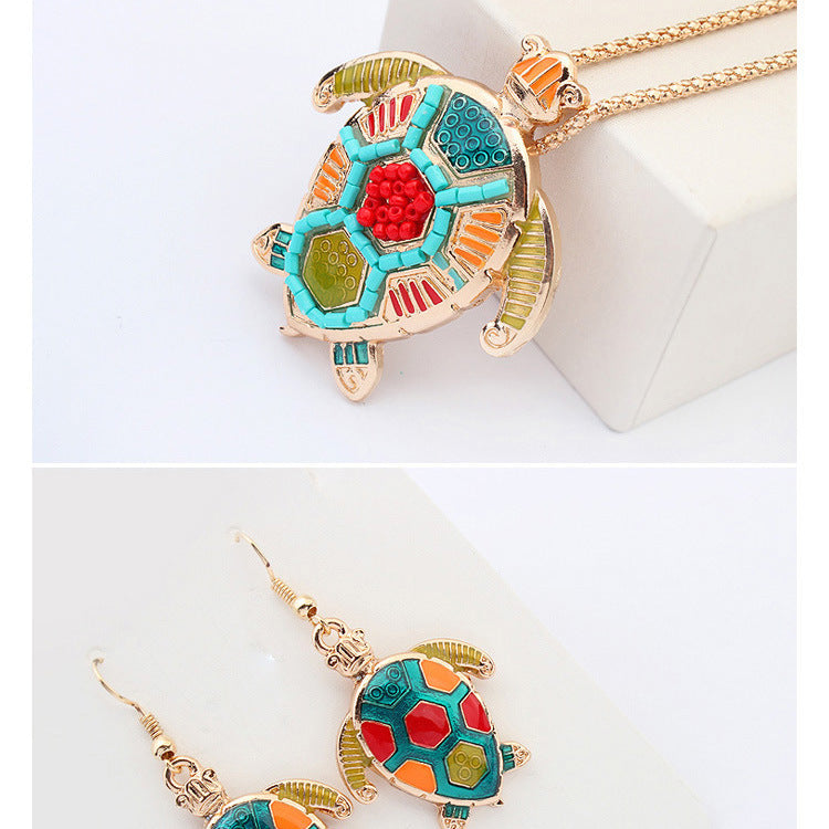 Infinity Beautiful Bohemian Turtle Two-Piece Jewelry Set - Infinity Beautiful Boutique