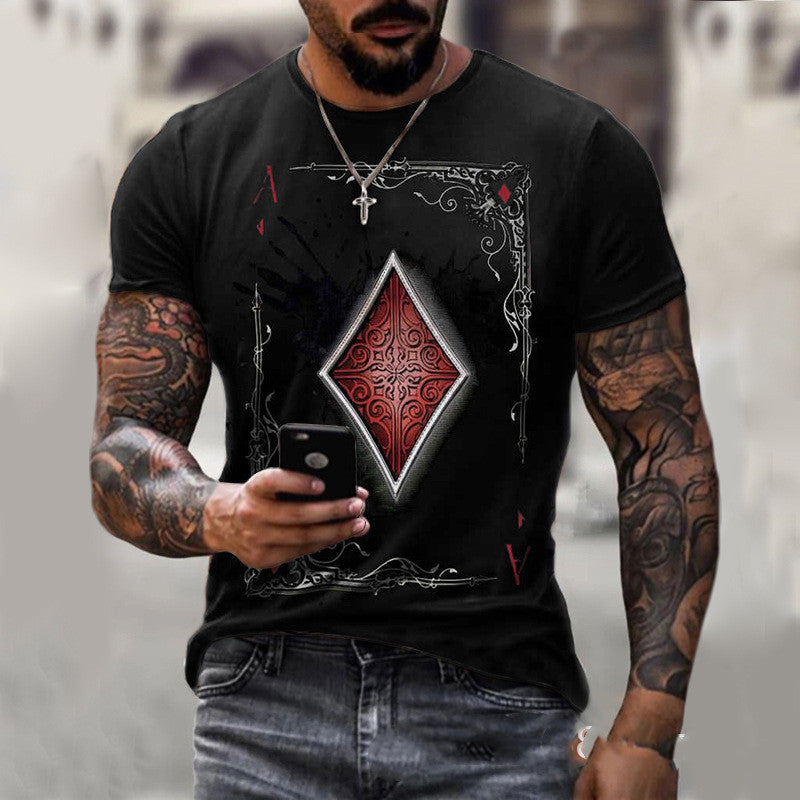 Playing Card T-Shirt – Men’s Bold Graphic Tee - Infinity Beautiful Boutique