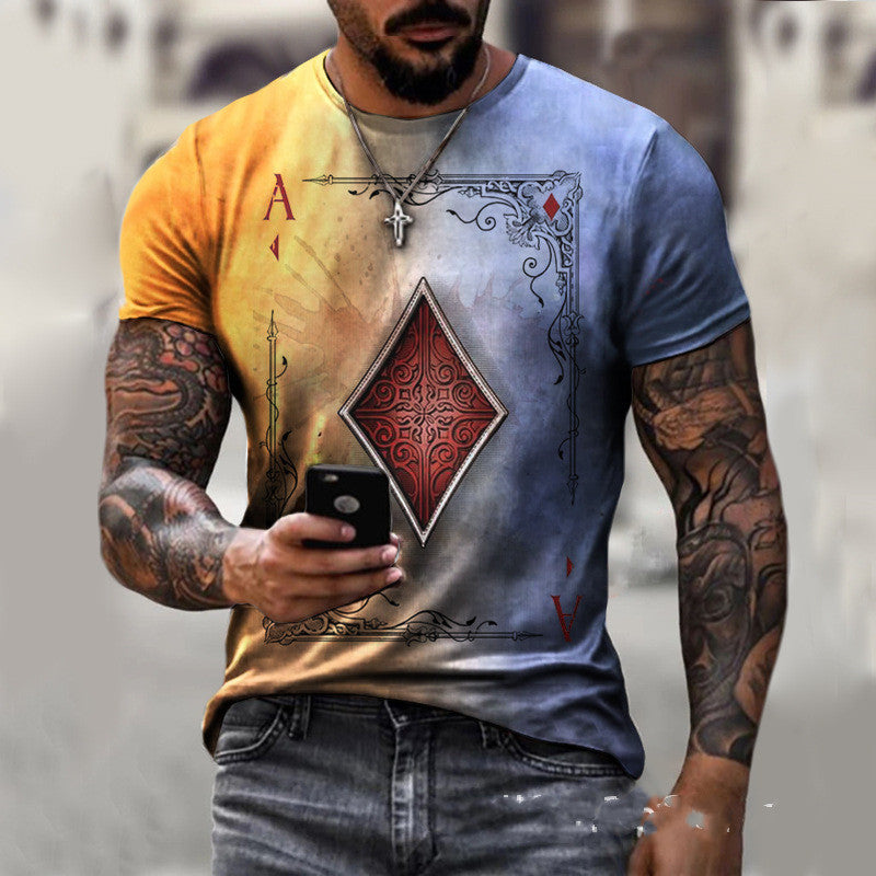 Playing Card T-Shirt – Men’s Bold Graphic Tee - Infinity Beautiful Boutique
