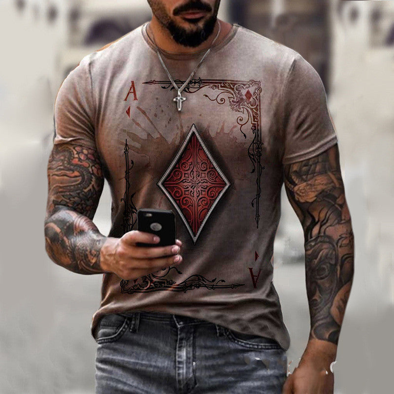 Playing Card T-Shirt – Men’s Bold Graphic Tee - Infinity Beautiful Boutique