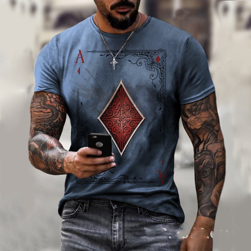 Playing Card T-Shirt – Men’s Bold Graphic Tee - Infinity Beautiful Boutique
