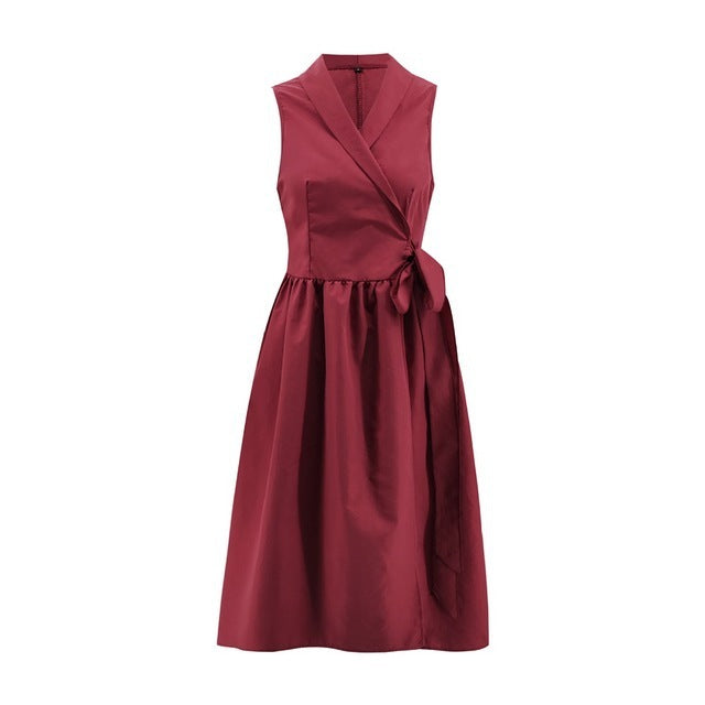 Infinity Beautiful Midi Belted Dress – Casual Sleeveless Style for Women