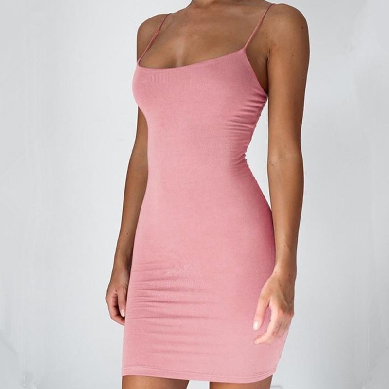 Infinity Beautiful Pure Color Simple Hanging Neck Tight-fitting Hip Skirt - Infinity Beautiful Boutique