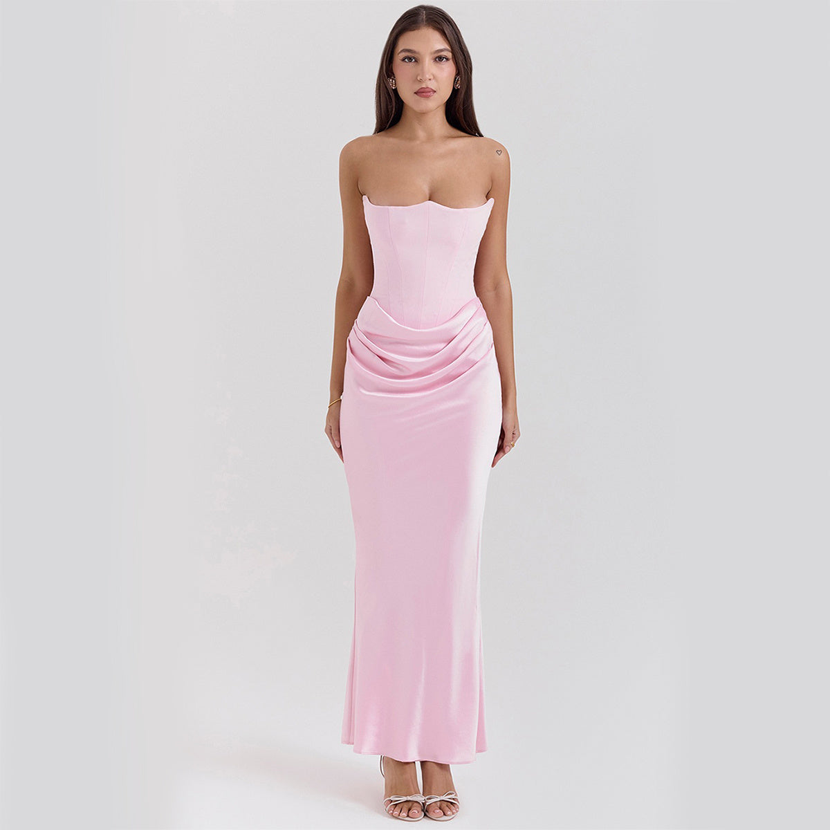 Infinity Beautiful Tube Top Dress – Sexy Slim Backless Bandeau Evening Style