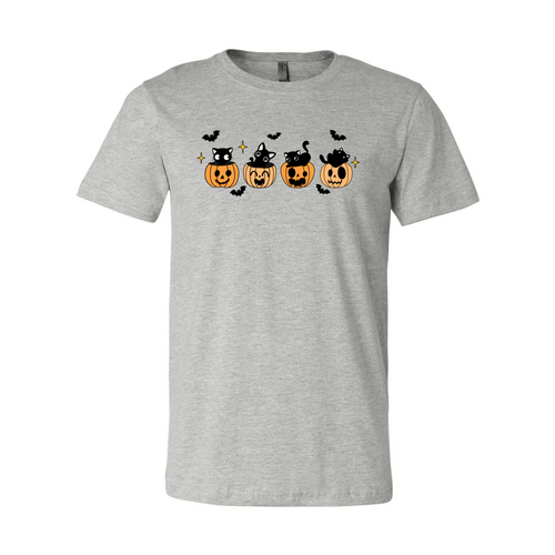 Black Cat Pumpkin Halloween Spooky Shirt - Infinity Beautiful Boutique