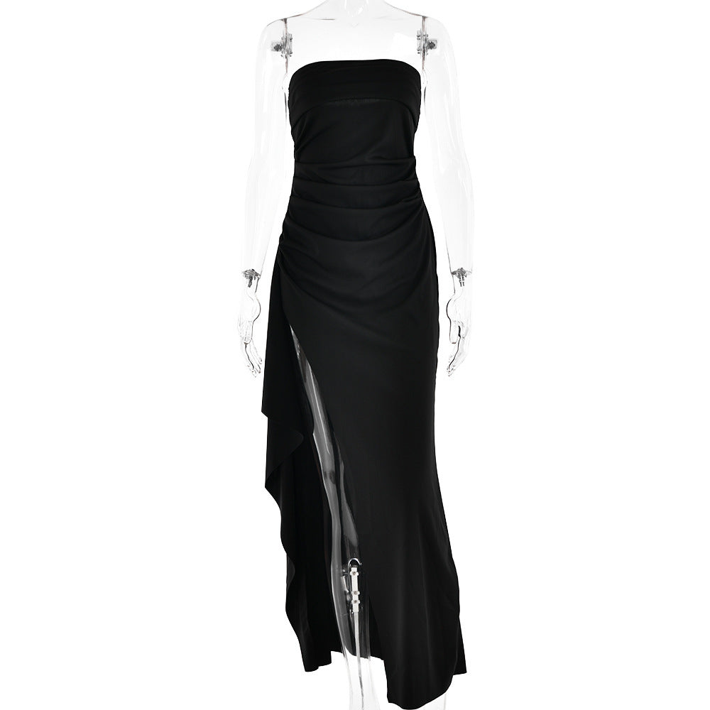 Infinity Beautiful Strapless Pleated Maxi Dress - Infinity Beautiful Boutique