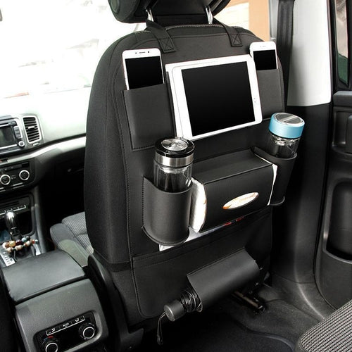 Premium Leather Car Seat Organizer - Infinity Beautiful Boutique