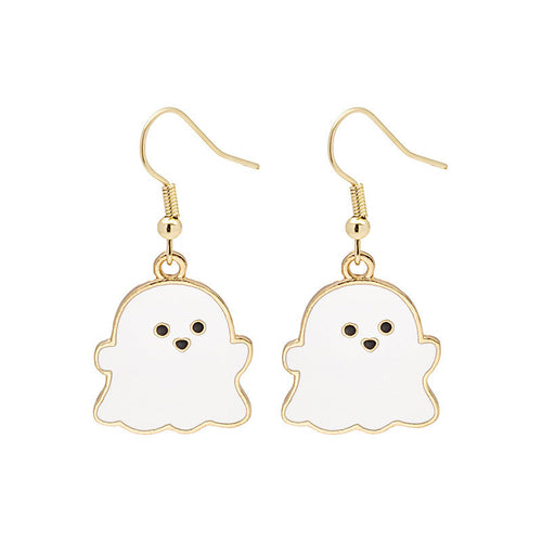 Infinity Beautiful Halloween Earrings Cute Pumpkin Spooky Oil Drip Alloy Earrings Jewelry