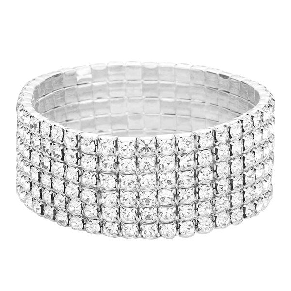 Infinity Beautiful Elegant 6-Row Stretch Bracelet