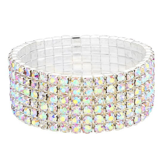 Infinity Beautiful Elegant 6-Row Stretch Bracelet