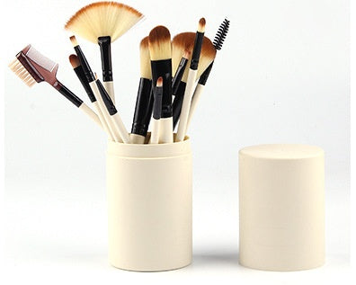 Infinity Beautiful 12pcs Makeup Brush Set – Face & Eye Essentials - Infinity Beautiful Boutique
