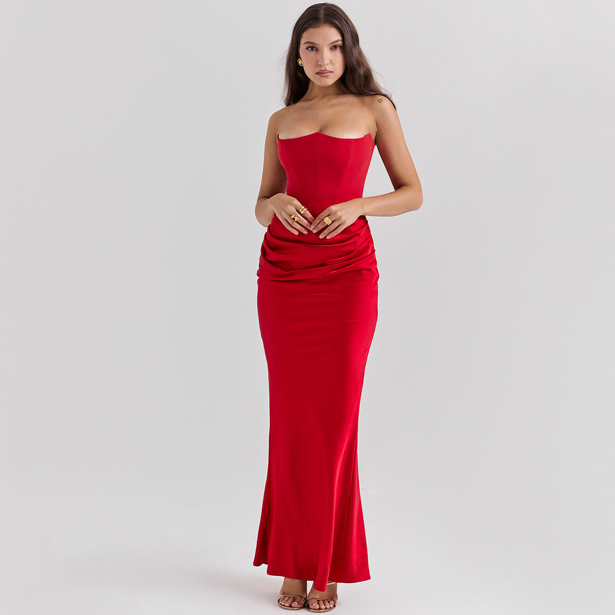 Infinity Beautiful Tube Top Dress – Sexy Slim Backless Bandeau Evening Style