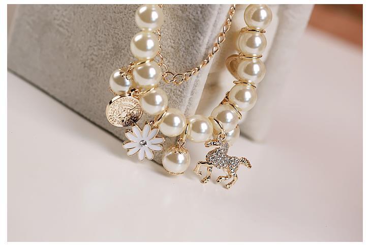 Pearl & Flower Style Bracelet - Infinity Beautiful Boutique