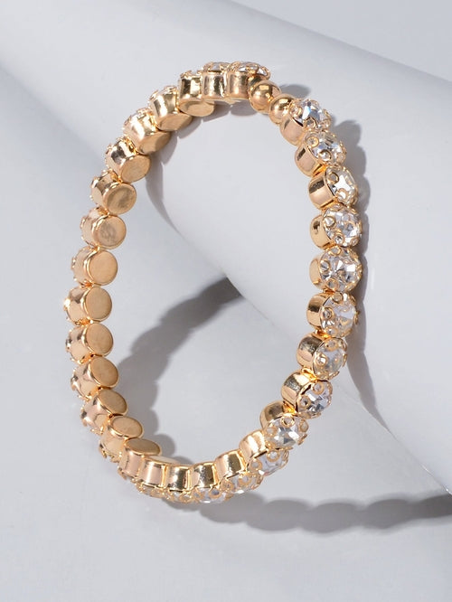 Textured Jewellery Faux Cubic Zirconia Classic Tennis Bracelet Nice