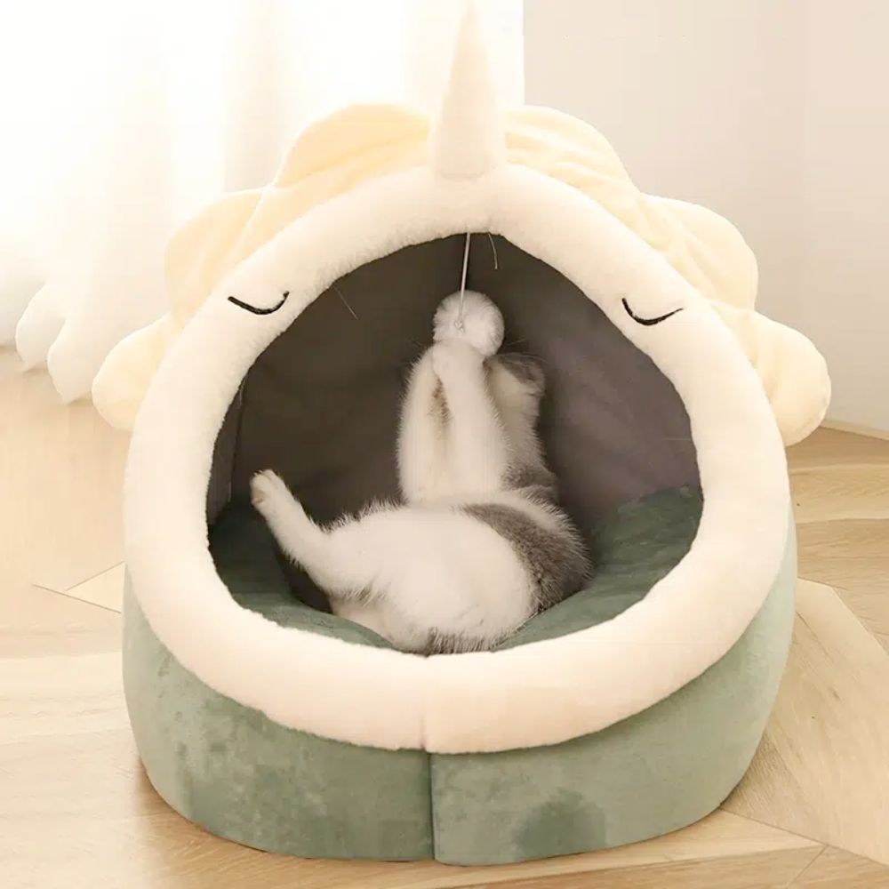 Adorable Dinosaur Pet House & Toy Set Cat