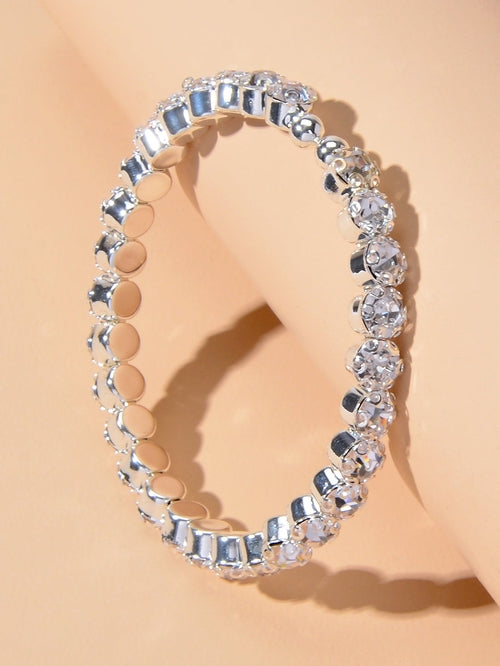 Textured Jewellery Faux Cubic Zirconia Classic Tennis Bracelet Nice
