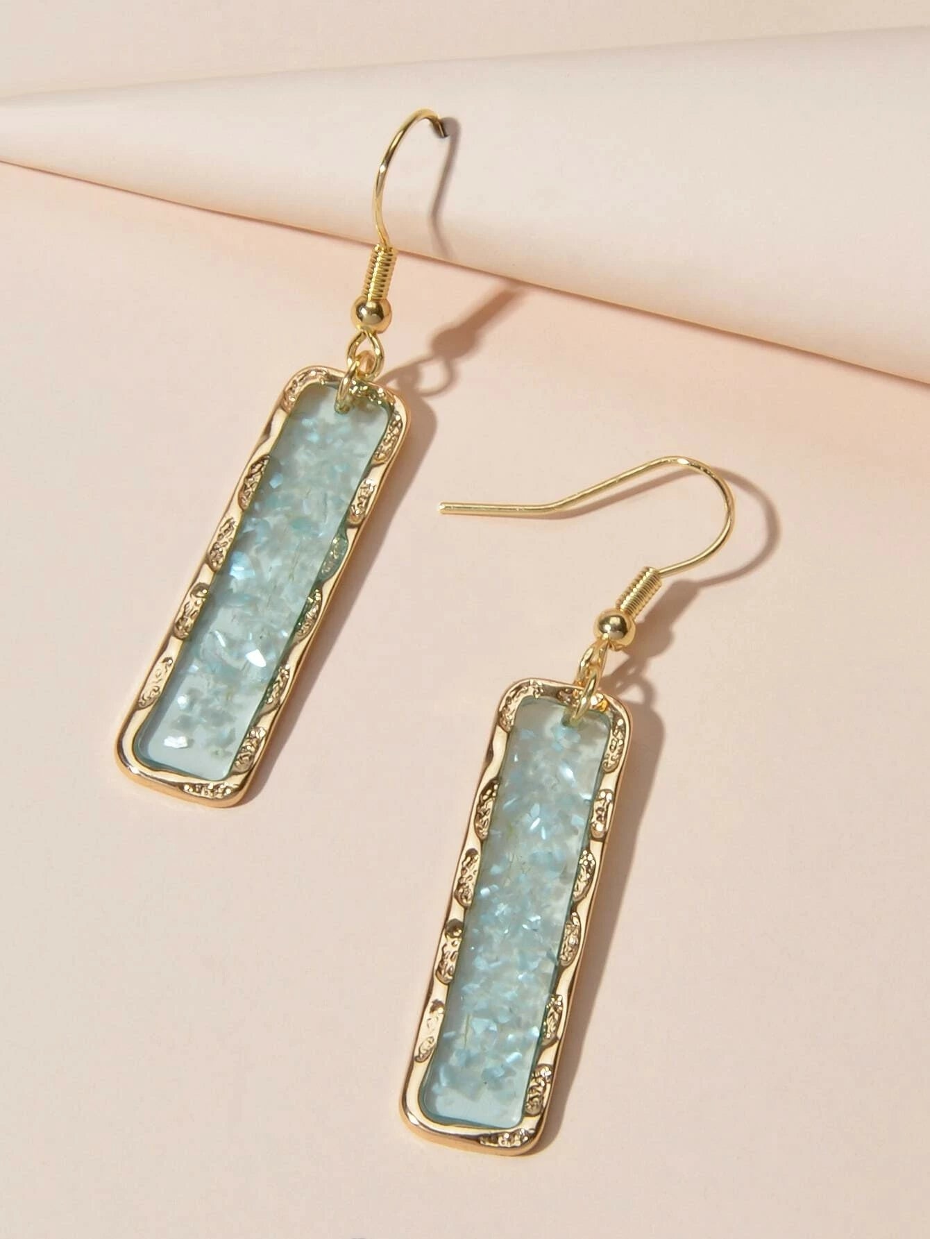 Fashion Jewellery Pink Acrylic Square Drop Earrings Wholesale Price