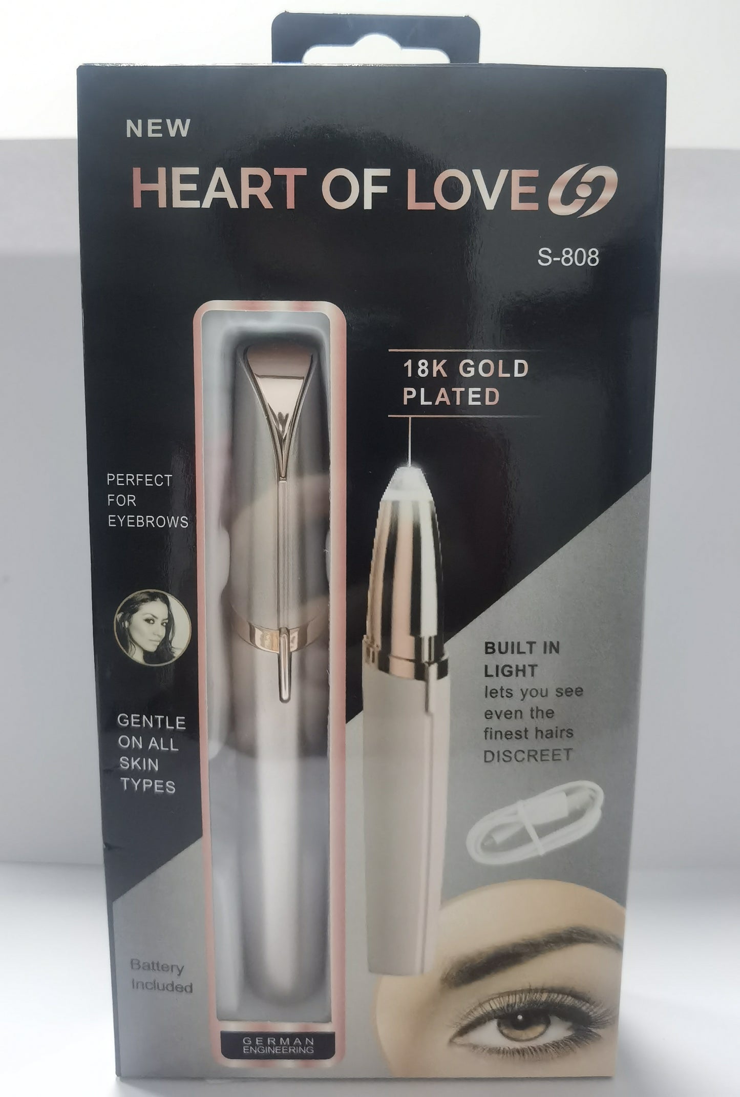 Infinity Beautiful Mini Eyebrow Trimmer – Painless Hair Remover with LED - Infinity Beautiful Boutique