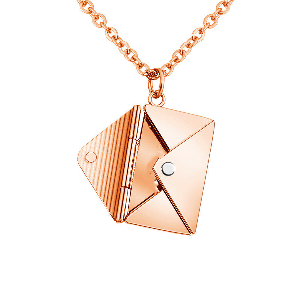 Infinity Beautiful Envelope Necklace – Romantic Letter Pendant Jewelry for Her - Infinity Beautiful Boutique