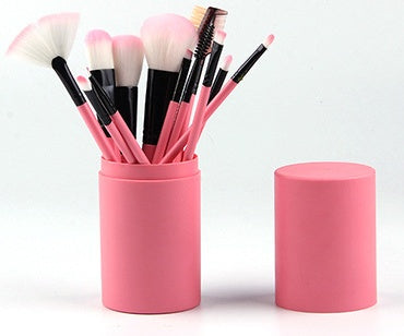 Infinity Beautiful 12pcs Makeup Brush Set – Face & Eye Essentials - Infinity Beautiful Boutique