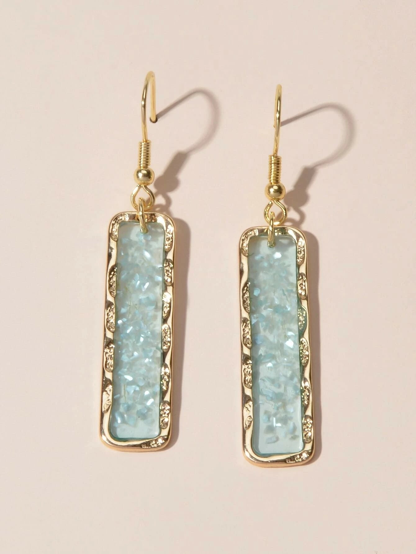 Fashion Jewellery Pink Acrylic Square Drop Earrings Wholesale Price