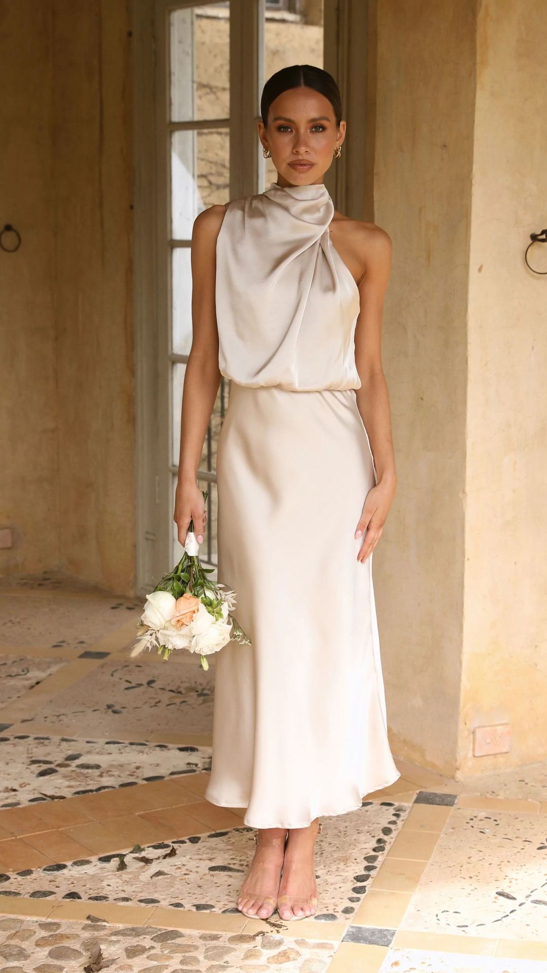 Infinity Beautiful Halter Neck Dress – Sleeveless Summer Evening Fashion Style - Infinity Beautiful Boutique