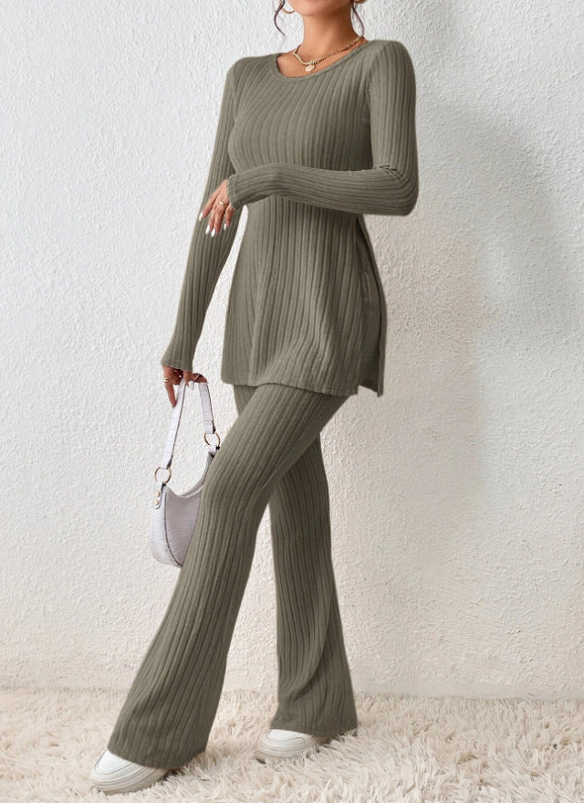 Infinity Beautiful Elegant Slim Fit Set – Solid Color Casual Outfit for Women - Infinity Beautiful Boutique
