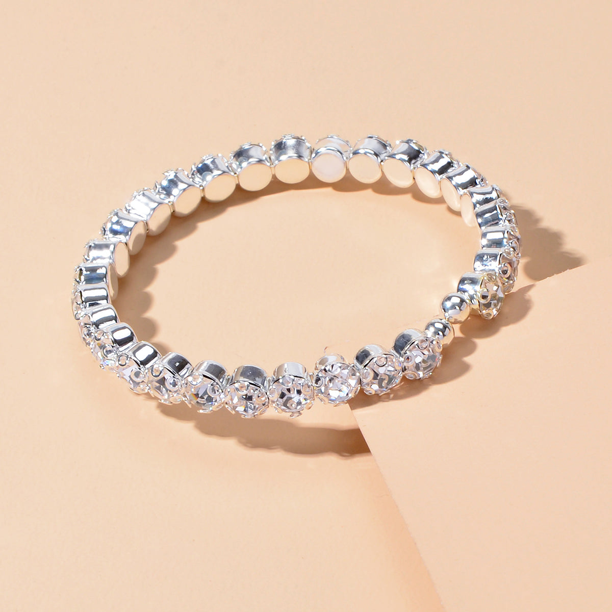 Textured Jewellery Faux Cubic Zirconia Classic Tennis Bracelet Nice