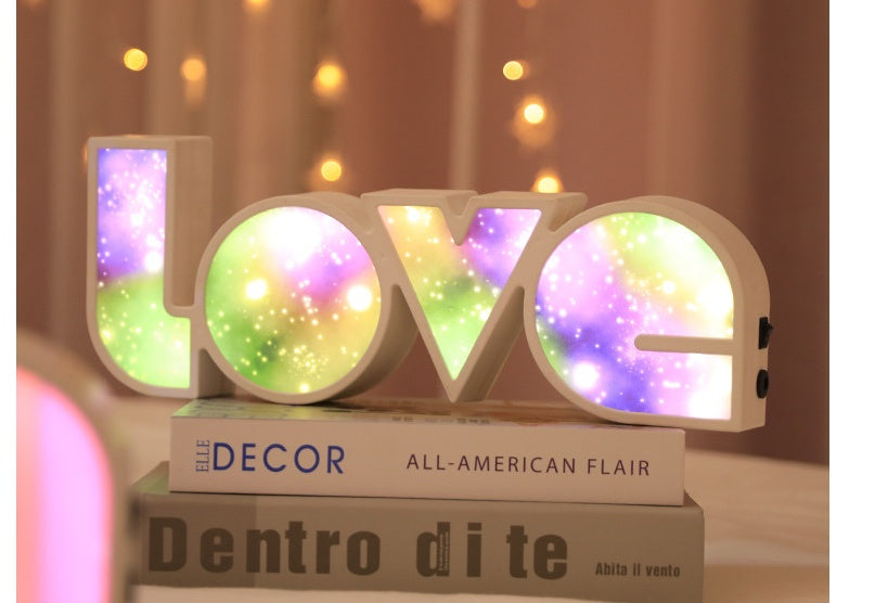 Valentines Day Decor LED LOVE Light Valentines Day Gift For Girlfriend Bithday Wedding Party Decoration Romantic Wedding Decor - Infinity Beautiful Boutique