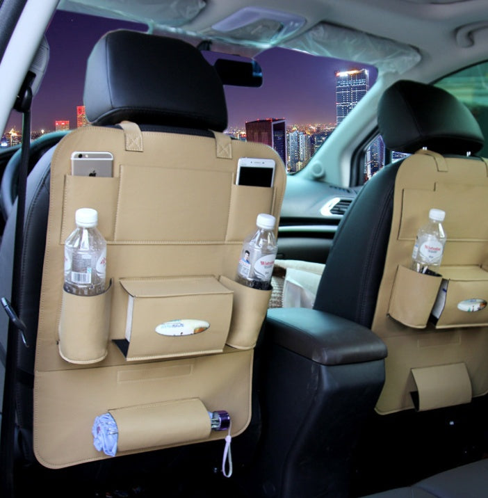Premium Leather Car Seat Organizer - Infinity Beautiful Boutique