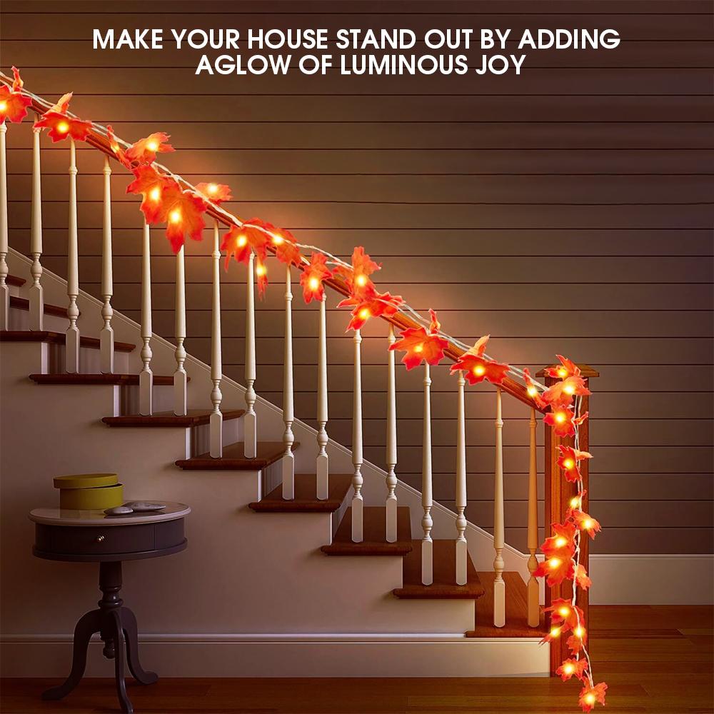 Maple Leaf String Lights Thanksgiving Decorations - Infinity Beautiful Boutique
