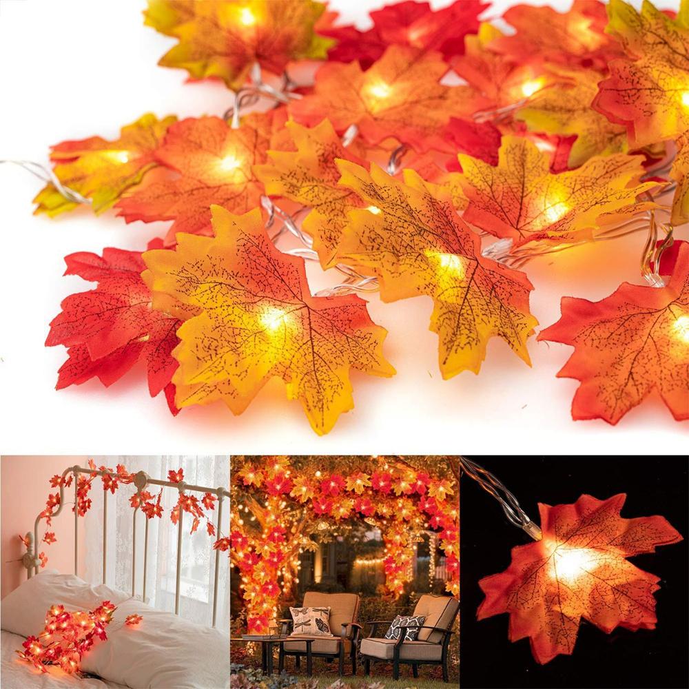 Maple Leaf String Lights Thanksgiving Decorations - Infinity Beautiful Boutique