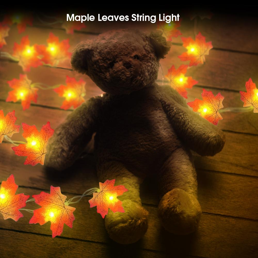Maple Leaf String Lights Thanksgiving Decorations - Infinity Beautiful Boutique