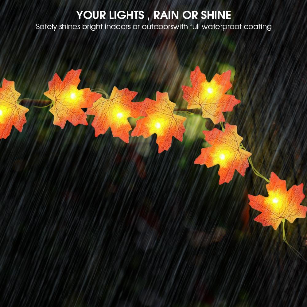Maple Leaf String Lights Thanksgiving Decorations - Infinity Beautiful Boutique