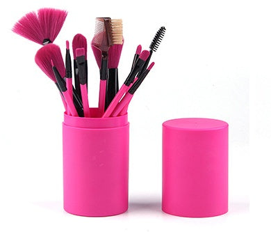 Infinity Beautiful 12pcs Makeup Brush Set – Face & Eye Essentials - Infinity Beautiful Boutique