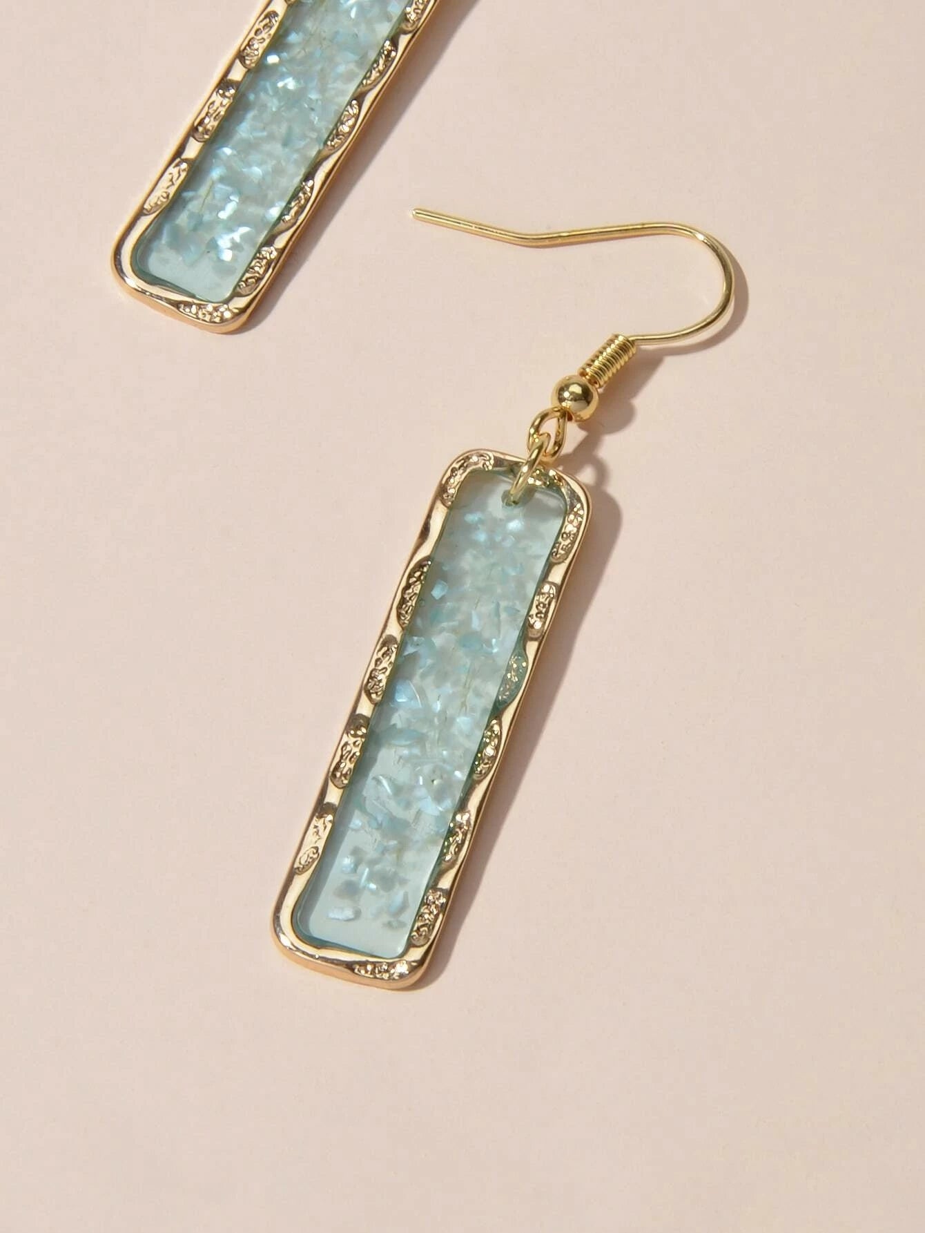 Fashion Jewellery Pink Acrylic Square Drop Earrings Wholesale Price