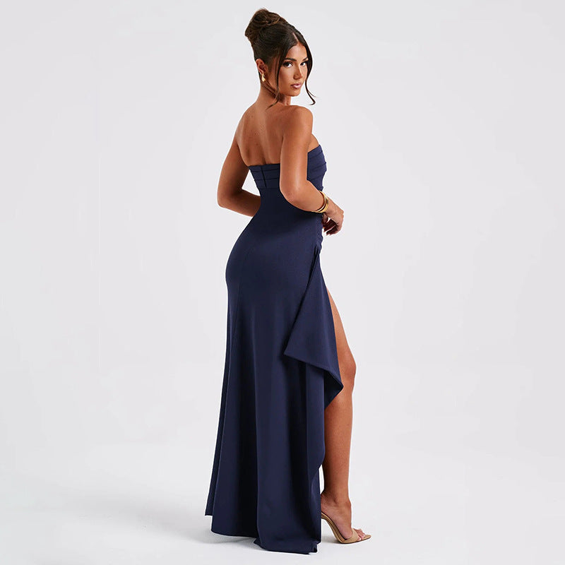 Infinity Beautiful Strapless Pleated Maxi Dress - Infinity Beautiful Boutique