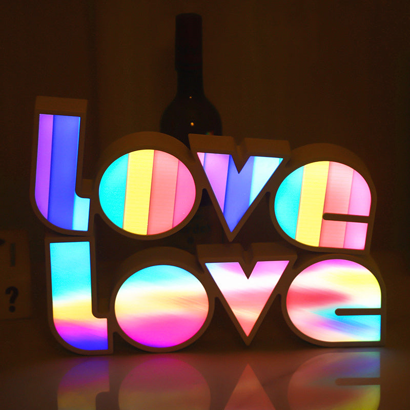 Valentines Day Decor LED LOVE Light Valentines Day Gift For Girlfriend Bithday Wedding Party Decoration Romantic Wedding Decor - Infinity Beautiful Boutique