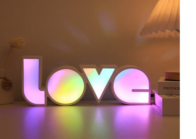 Valentines Day Decor LED LOVE Light Valentines Day Gift For Girlfriend Bithday Wedding Party Decoration Romantic Wedding Decor - Infinity Beautiful Boutique