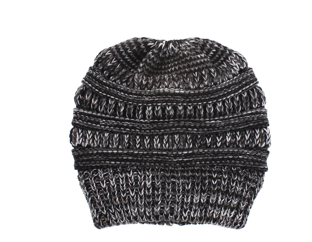 Infinity Beautiful Mixed Color Knitted Ponytail Hat - Infinity Beautiful Boutique