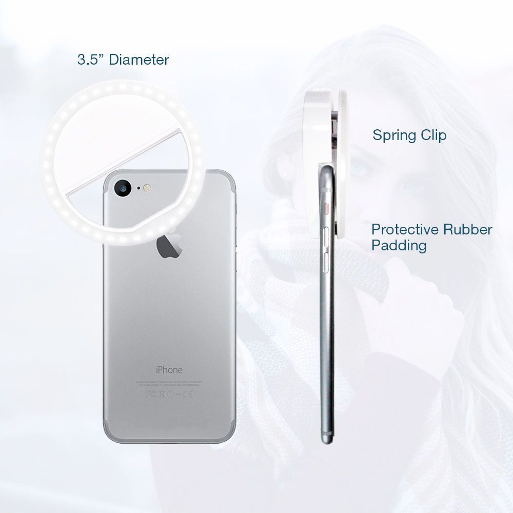 Portable Selfie Ring Clip On for Mobile Phone - Infinity Beautiful Boutique