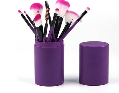 Infinity Beautiful 12pcs Makeup Brush Set – Face & Eye Essentials - Infinity Beautiful Boutique