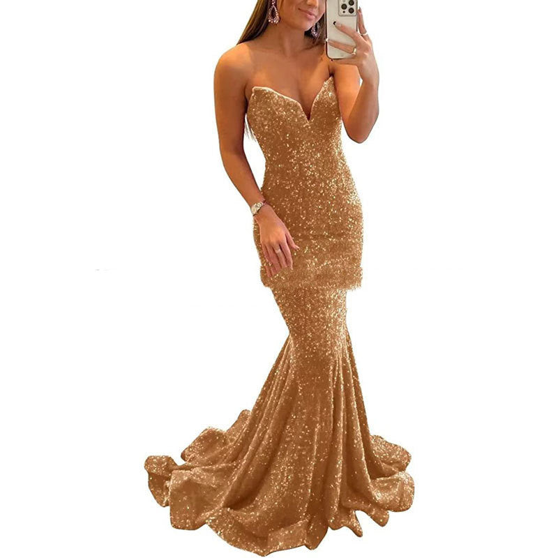 Infinity Beautiful Sequin Evening Gown – Formal Long Prom & Party Dress for Women
