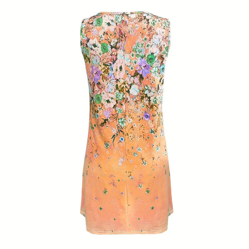 Infinity Beautiful Boho Bloom Tank Dress – Sleeveless Floral Sundress with Relaxed Summer Fit
